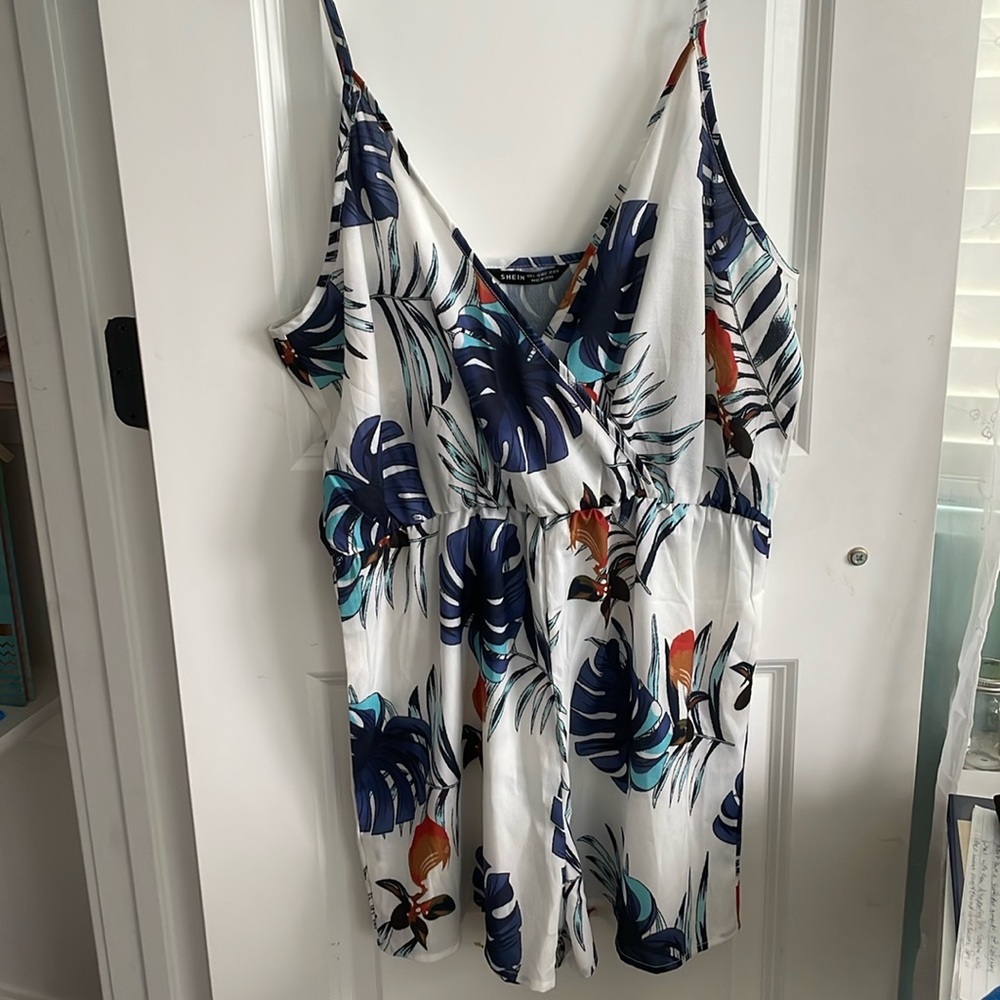 Women’s SHEIN Floral Romper Swim Cover-Up